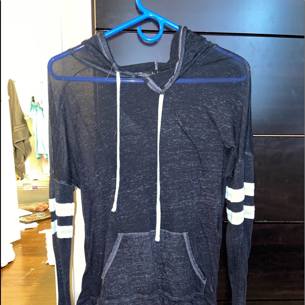 dark blue long sleeve shirt